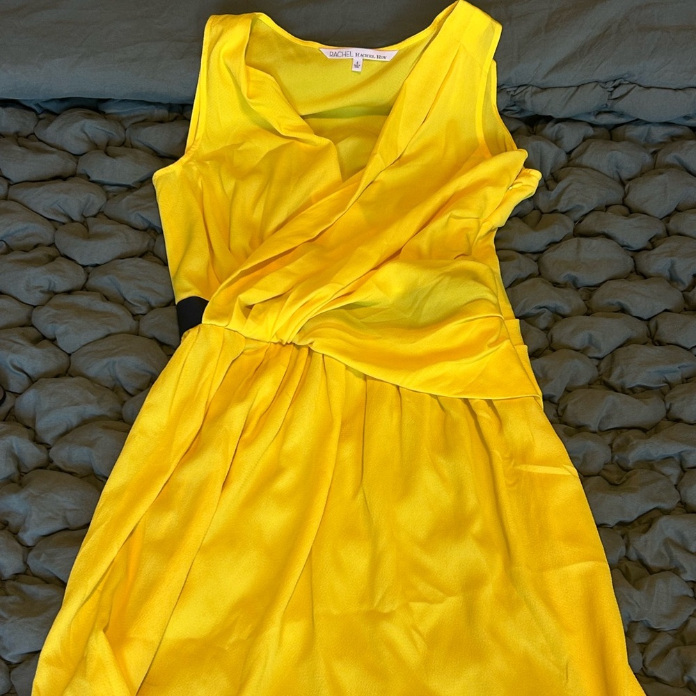 Rachel Zoe Asymmetrical Yellow Dress